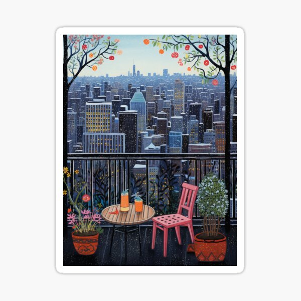 Item preview, Balcony At Dawn designed and sold by GageStore.
