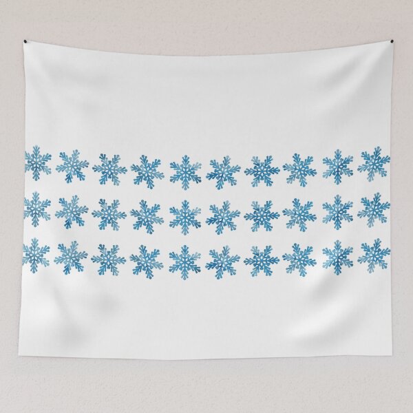 Item preview, Three Rows of Blue Holiday Stars, gifts, funny, stickers,  designed and sold by Ewelina  Niemiec.