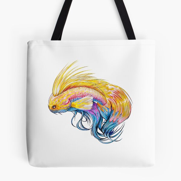 Item preview, Gold Fish Blue Wrasse designed and sold by ElevateSon.