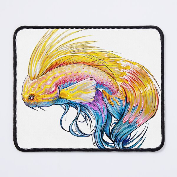 Item preview, Gold Fish Blue Wrasse designed and sold by ElevateSon.