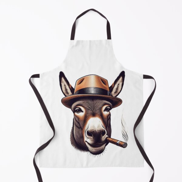 Item preview, smoking donkey farmer designed and sold by Animalia-.