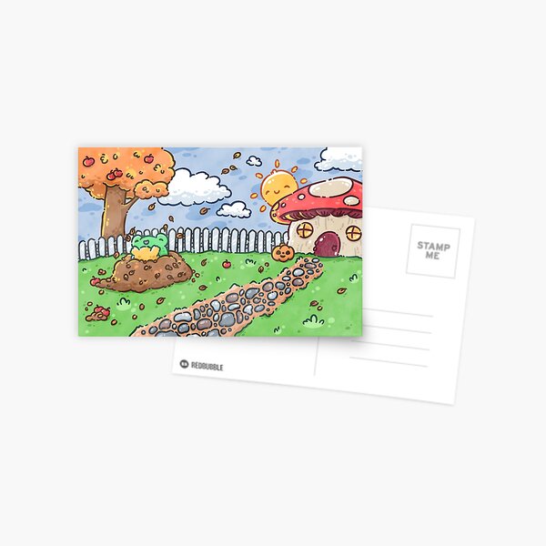 Froggo Fall Day Postcard