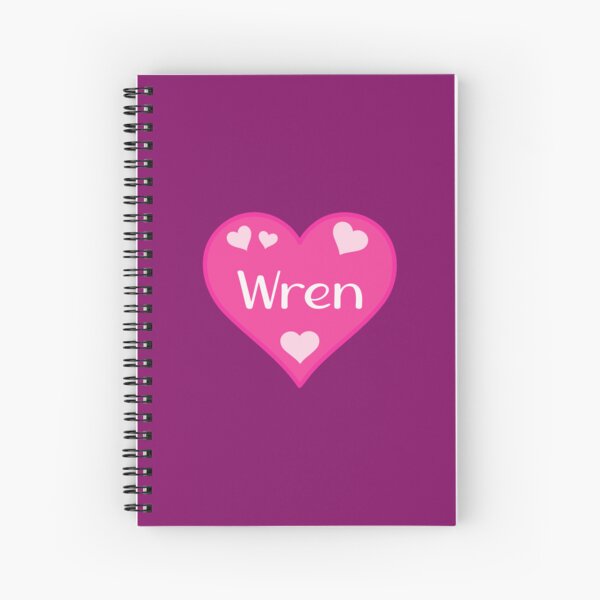 Item preview, Wren Name Pink Heart  designed and sold by Jeallan Designs.