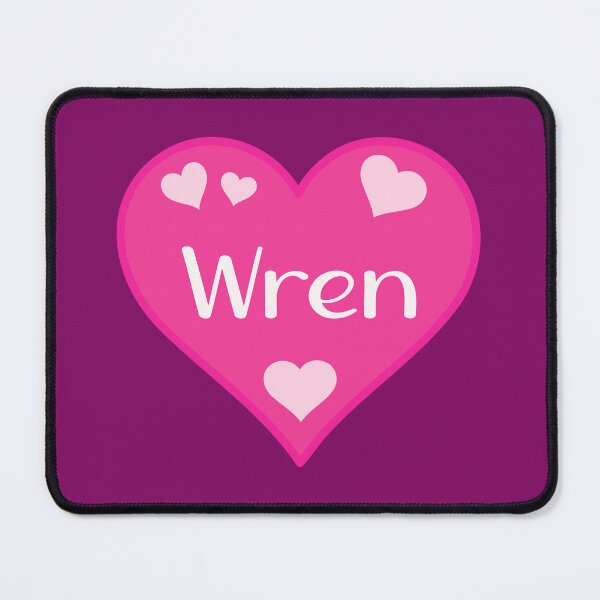 Item preview, Wren Name Pink Heart  designed and sold by Jeallan Designs.