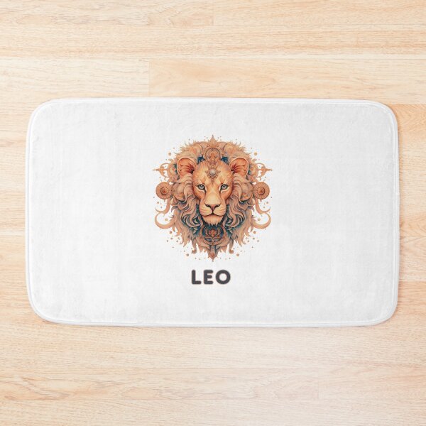 Item preview, Blue and Copper Leo Zodiac - Horescope/SunSign Theme  on white background designed and sold by CosmicNook1.