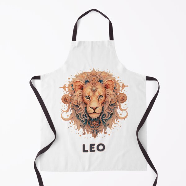 Item preview, Blue and Copper Leo Zodiac - Horescope/SunSign Theme on white background designed and sold by CosmicNook1.