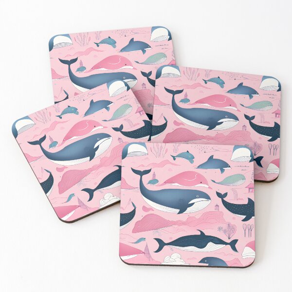 Item preview, A large pink whale under the sea designed and sold by TK-Hades.