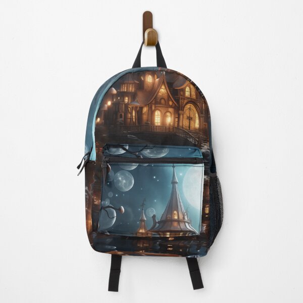 Item preview, Moonlit Gnome Haven - Whimsical Village with Glowing Mushrooms designed and sold by SlayerOfKings.