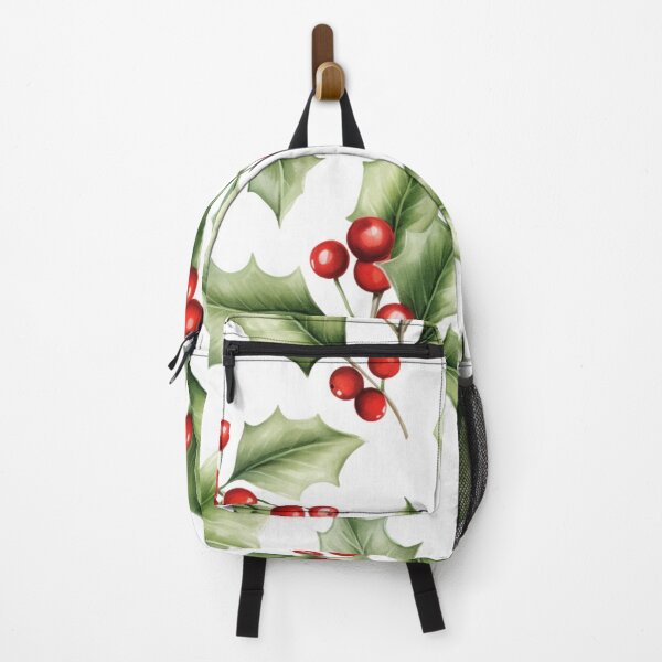 Item preview, Birth Month Flower December Holly Berry Leaves Pattern Christmas Gift designed and sold by OliveAndSnow.