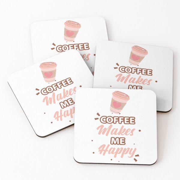 Item preview, Coffee Makes Me Happy  designed and sold by BangtanArtShop.