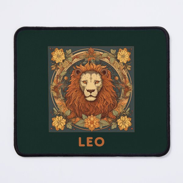 Item preview, Vintage and retro  Leo Zodiac - Horescope/SunSign Theme  on khaki background designed and sold by CosmicNook1.