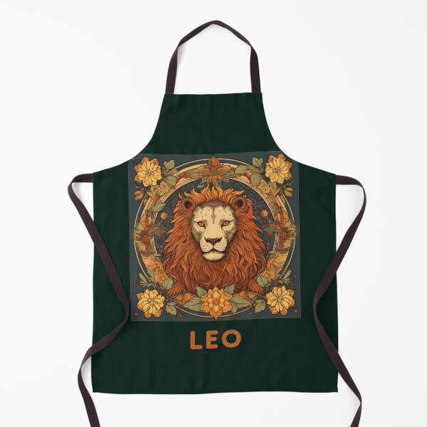 Item preview, Vintage and retro  Leo Zodiac - Horescope/SunSign Theme  on khaki background designed and sold by CosmicNook1.