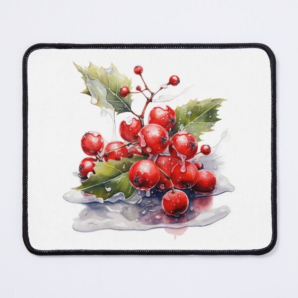 Item preview, Birth Month Flower December Holly Berry Leaves Pattern Christmas Gift designed and sold by OliveAndSnow.