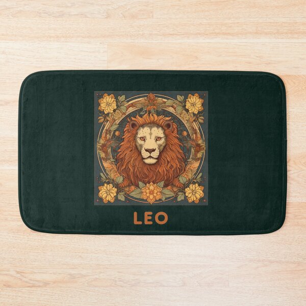 Item preview, Vintage and retro  Leo Zodiac - Horescope/SunSign Theme  on khaki background designed and sold by CosmicNook1.