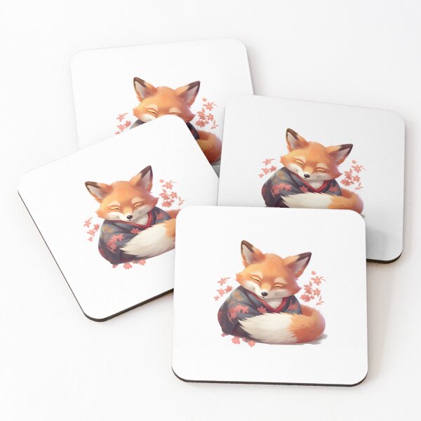 Item preview, Japanese Fox Kitsune designed and sold by Yana Grech.