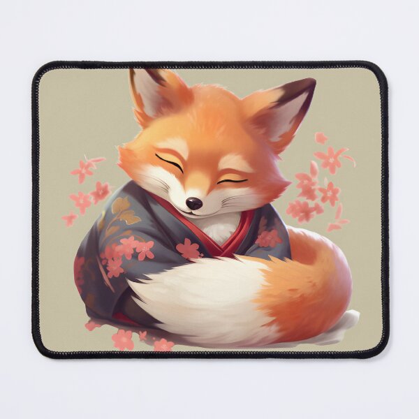 Item preview, Japanese Fox Kitsune designed and sold by Yana Grech.
