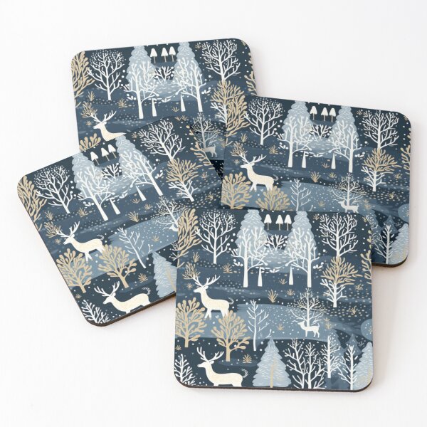 Item preview, deer christmas seamless paper designed and sold by mussyjane.