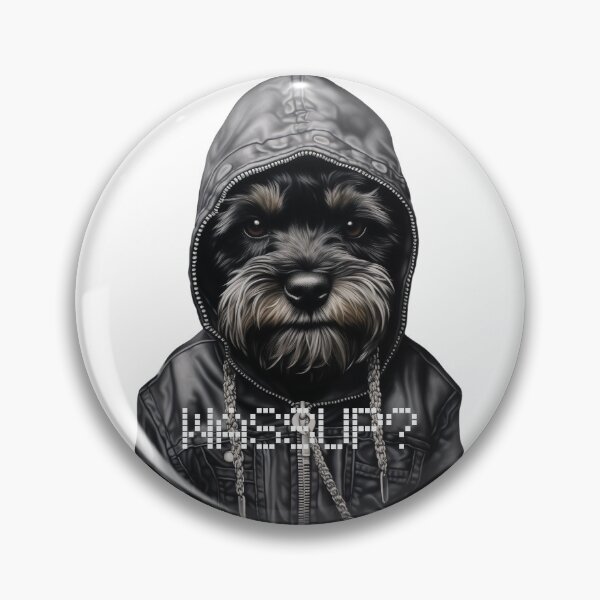 Item preview, Schnauzer "Wassup?" designed and sold by forget45studio.