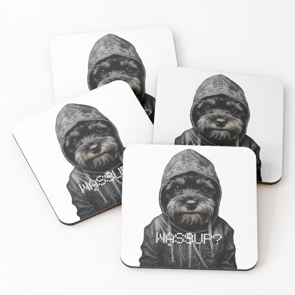 Item preview, Schnauzer "Wassup?" designed and sold by forget45studio.
