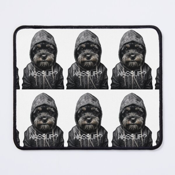 Item preview, Schnauzer "Wassup?" designed and sold by forget45studio.
