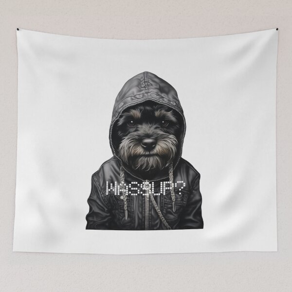 Item preview, Schnauzer "Wassup?" designed and sold by forget45studio.