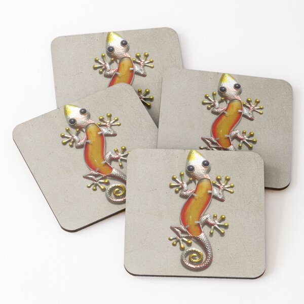 Item preview, Gold, Silver and Amber Lizard designed and sold by wiggyofipswich.