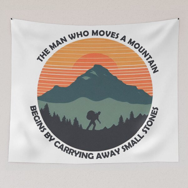 Item preview, The man who moves a mountain designed and sold by BambatsArtStore.