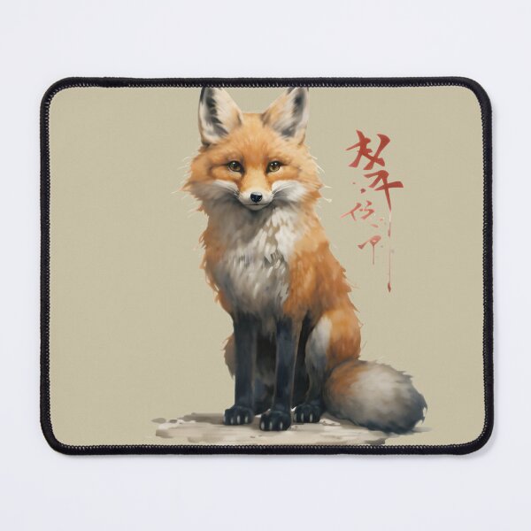 Item preview, Japanese Fox Kitsune designed and sold by Yana Grech.
