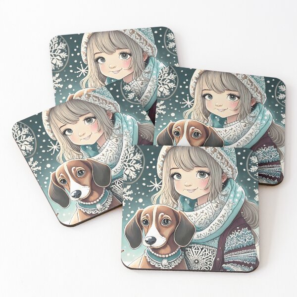 Item preview, Winter and dog 6 designed and sold by Mandalahijo.