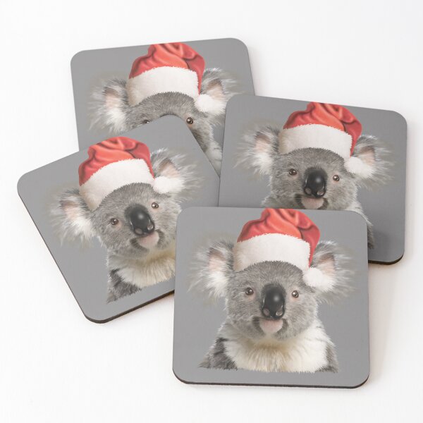 Item preview, Koala in Santa Hat Christmas Ornament, Holiday Decor, Cute Animal Decoration, Festive Tree Ornament designed and sold by Right-UR.