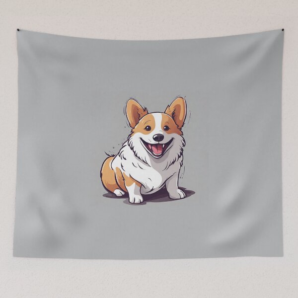 Item preview, Happy Cartoon Corgy Design designed and sold by jvdphotography.