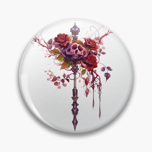 Item preview, Watercolor OxBlood Witch's tools designed and sold by Mandayartstudio.