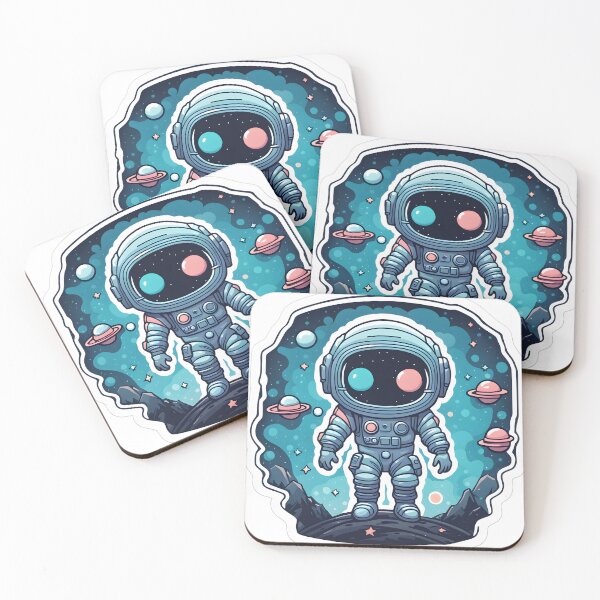 Item preview, Psychedelic Astronaut | Vibrant Space Exploration Art designed and sold by ArtInSync.