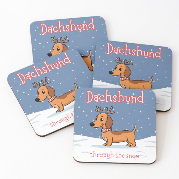 Item preview, Dachshund Through The Snow designed and sold by Kary Pearson.