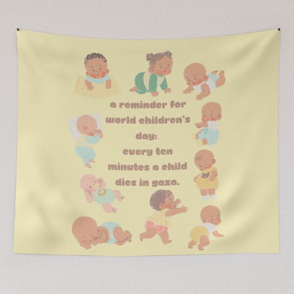 Item preview, World Childrens Day Reminder: Save The Children Of Gaza designed and sold by Rebel-Design.