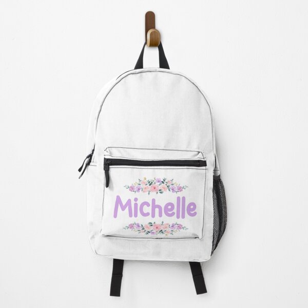 Item preview, Purple Flower Michelle Name Label designed and sold by NormadWorld.