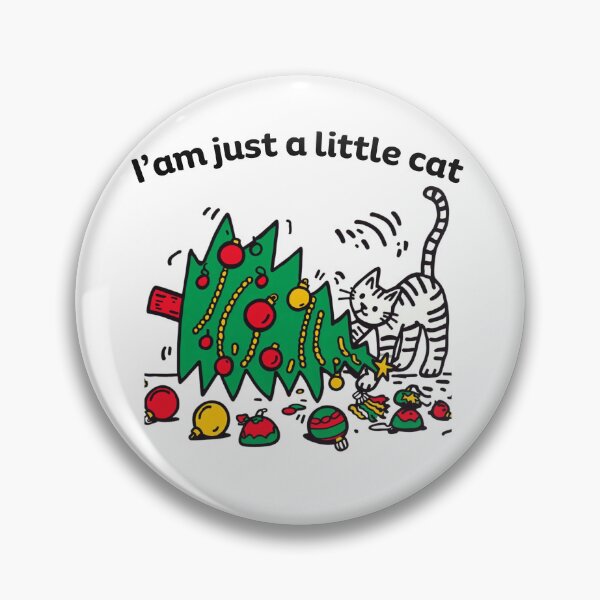 Item preview, Christmas Tree Playful Cat I am just a little cat designed and sold by sharon1210.