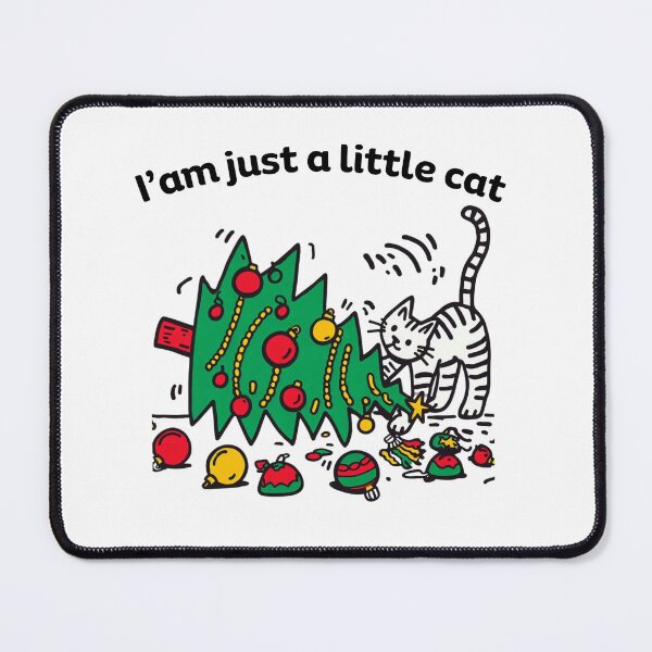 Item preview, Christmas Tree Playful Cat I am just a little cat designed and sold by sharon1210.