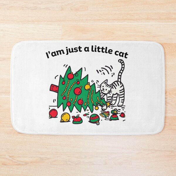 Item preview, Christmas Tree Playful Cat I am just a little cat designed and sold by sharon1210.