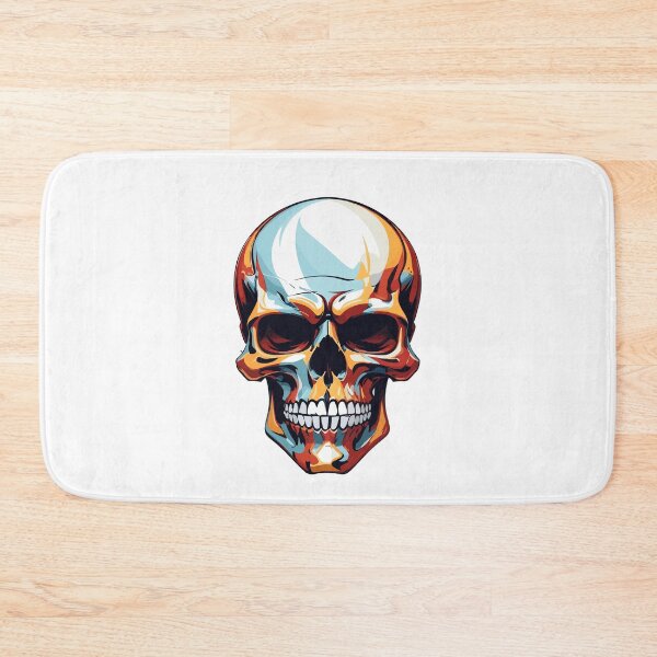 Item preview, Calavera colorida en estilo vectorial designed and sold by NordicBadger.