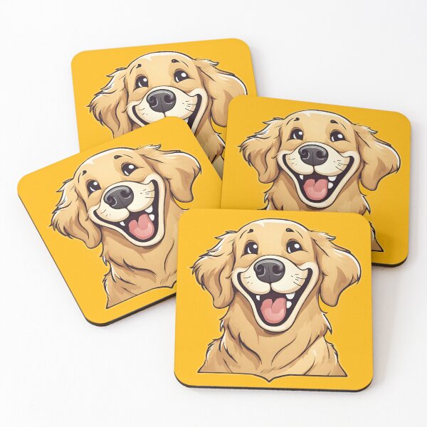 Item preview, Golden Grins Galore - Happy Cartoon Retriever Design designed and sold by jvdphotography.