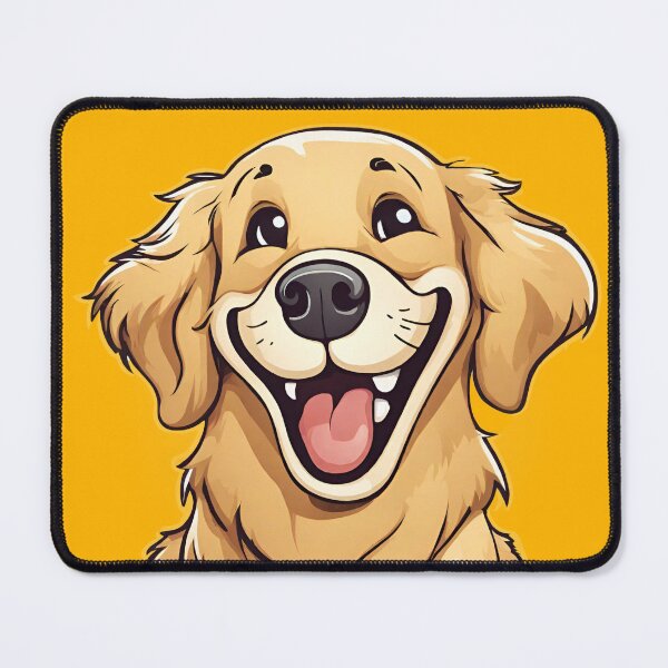 Item preview, Golden Grins Galore - Happy Cartoon Retriever Design designed and sold by jvdphotography.