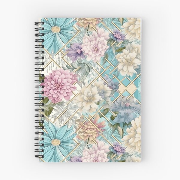 Item preview, "Serenata en azul: flores rosadas floreciendo" designed and sold by raphicha365.
