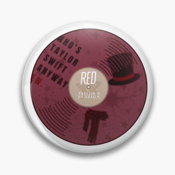 Taylor Swift RED + 1989 Fanart Glittered 1.25 Inches Small Button