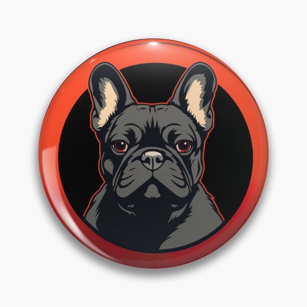 Aperçu de l'œuvre French bulldog warning sign for pet lovers créée et vendue par ArcadeVault.