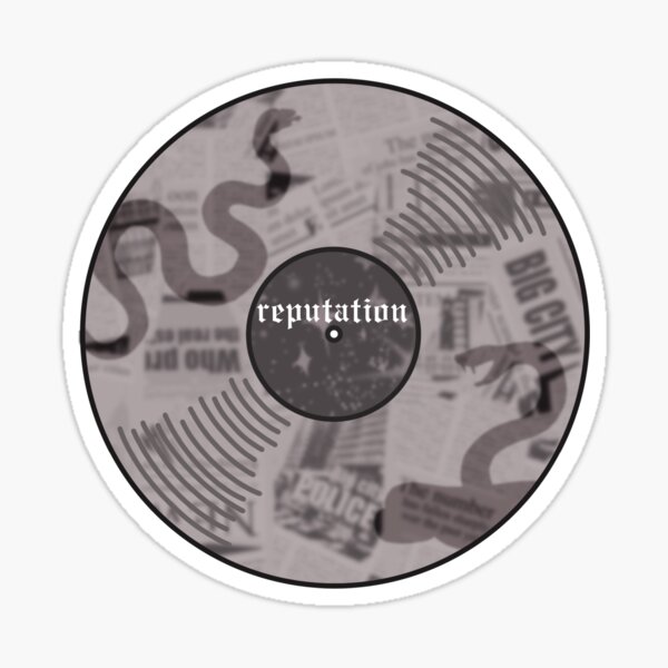 T Swift Taylor Reputation Album Vinyl Music Sticker for Sale by Aria  Monique
