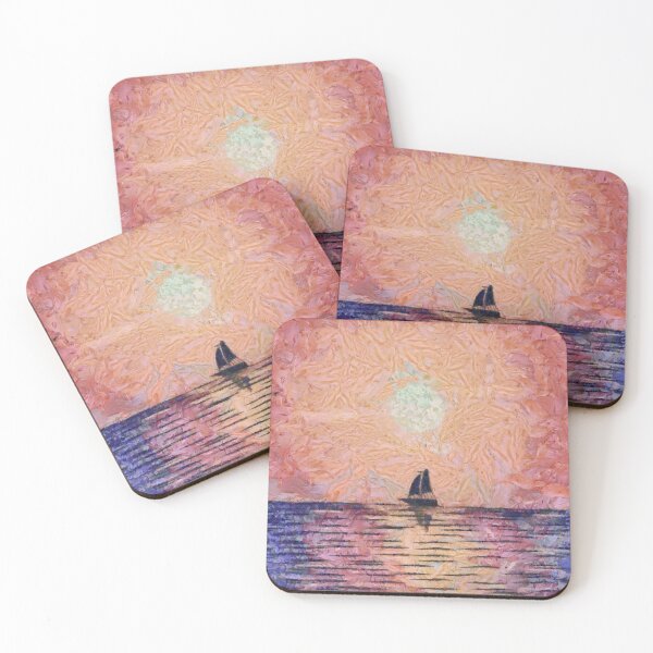 Item preview, Boat in sea during sunset designed and sold by ripansekhon.