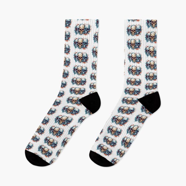 Item preview, Colourful Skulls in Vector Style designed and sold by NordicBadger.