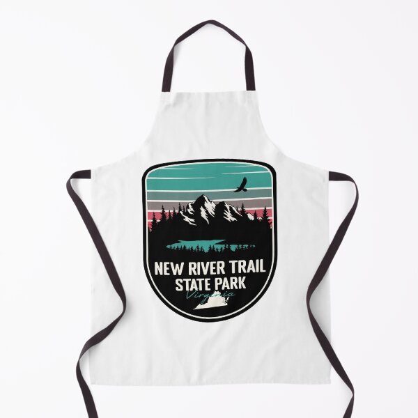 Item preview, New River Trail State Park Virginia - VA Retro Badge Forest and Wilderness  designed and sold by mountainfad.