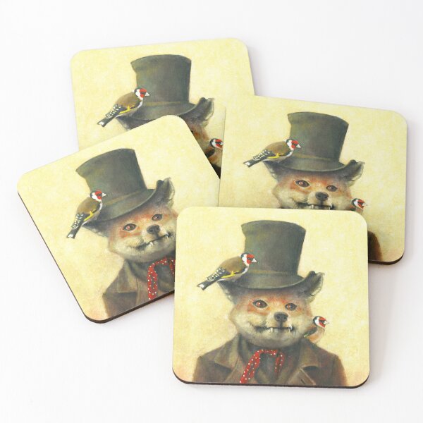 Item preview, Victorian Fox And Goldfinch designed and sold by mictomart.